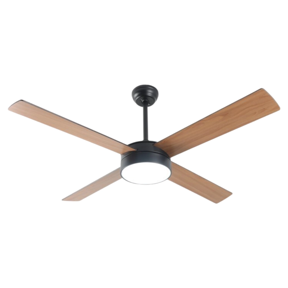 מאוורר תקרה חכם PORTO 52" SMART מבית NISKO - שחור / שחור / אגוז