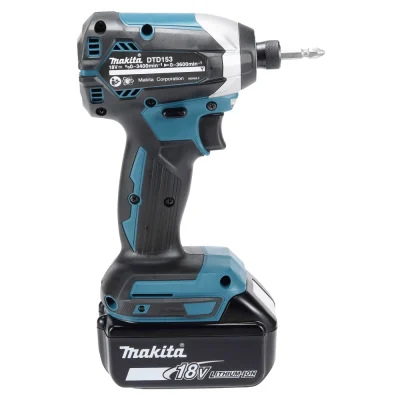 מברגת אימפקט DTD153 18V כולל 2 סוללות מטען ותיק