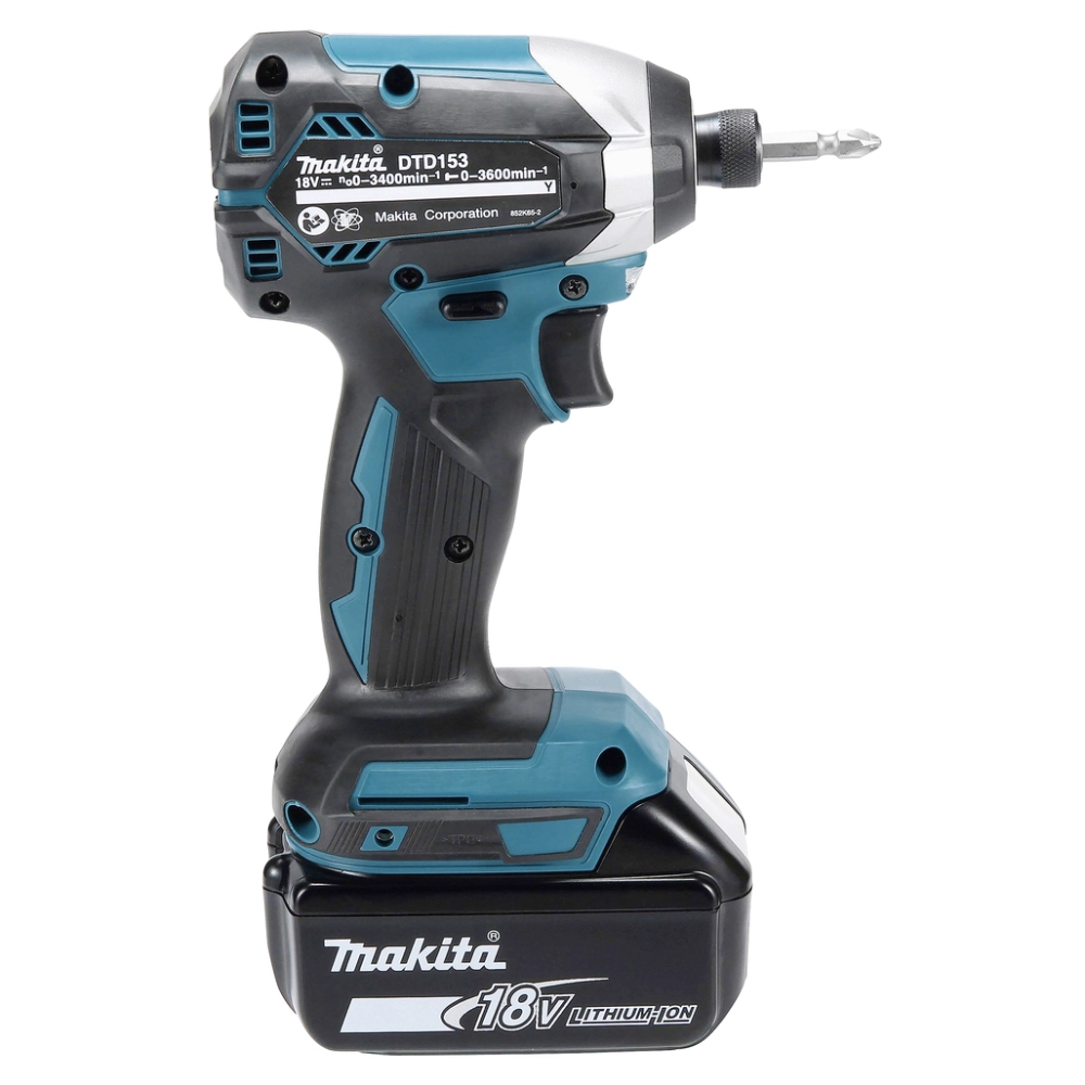 מברגת אימפקט DTD153 18V כולל 2 סוללות מטען ותיק
