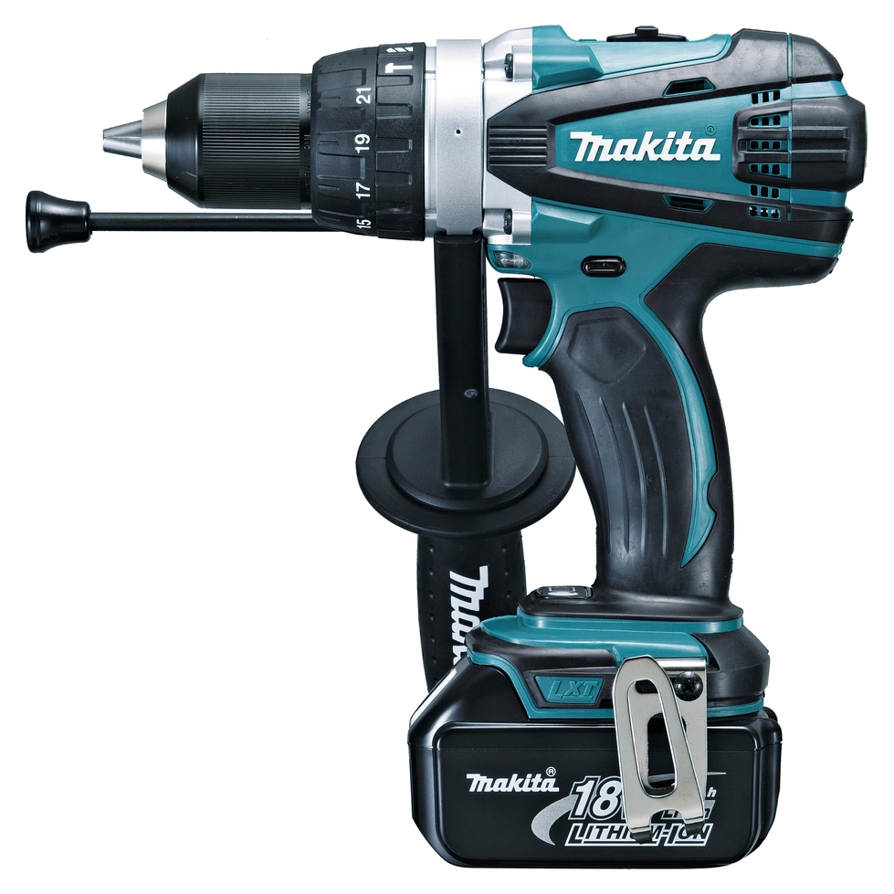 מברגה מקדחה רוטטת נטענת 13 מ"מ מתח 18V דגם MAKITA DHP458Z מבית Makita - גוף בלבד