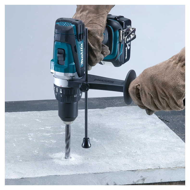 מברגה מקדחה רוטטת נטענת 13 מ"מ מתח 18V דגם MAKITA DHP458Z מבית Makita - גוף בלבד