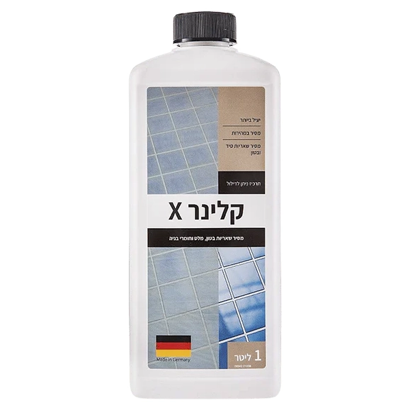 קלינר X מסיר שאריות מלט 946 מ"ל ליטר 0558