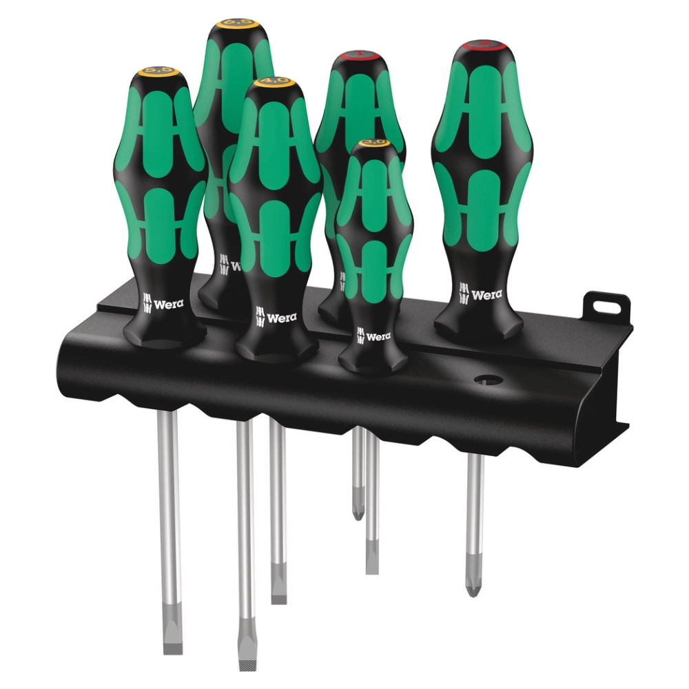 סט מברגים 6 יחידות במעמד 334/6 Kraftform מבית Wera